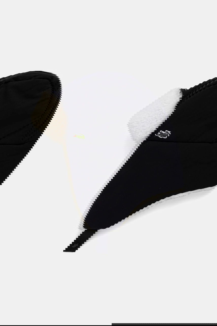Klobúk Lacoste Faux Fur Lined Trapper Hat Čierna | RK6048, 0