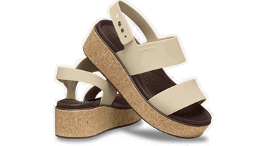 Tenisky a topánky Crocs Brooklyn Cork Low Wedge Sandals Béžová | 211144-212, 1