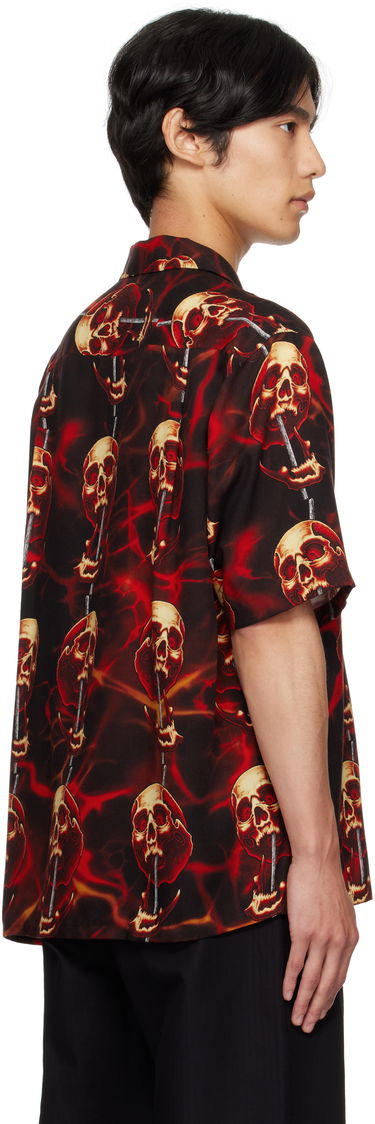 Košeľa WACKO MARIA WACKO MARIA Tattoo Studio Edition Skull Print Shirt Červená | 56TS-WM-HI15, 2
