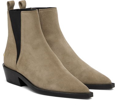Oblečenie Anine Bing Anine Bing Bekah Suede Flat Ankle Boots Béžová | A-14-10197-TPU1, 3