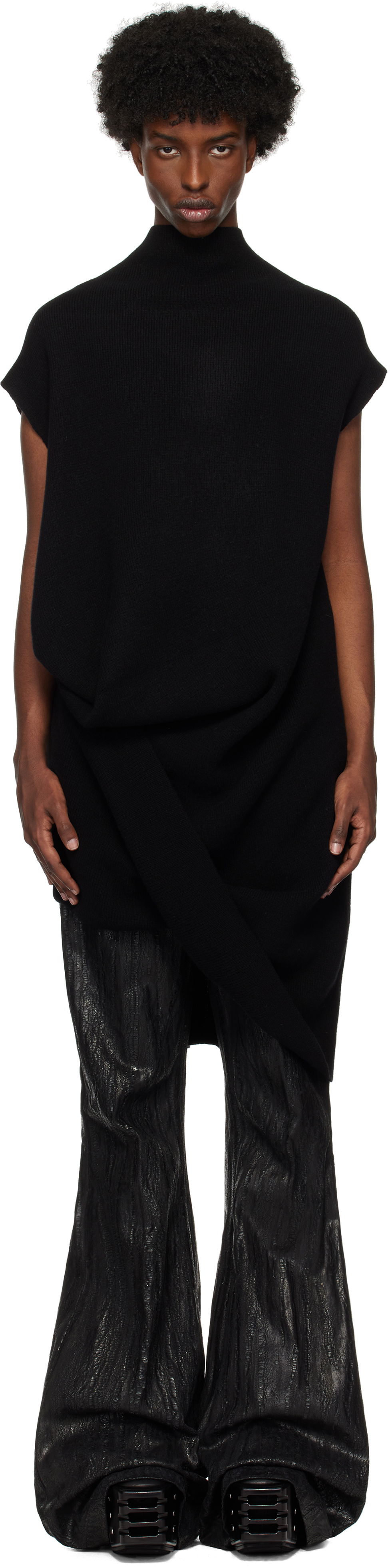 Sveter Rick Owens Jumbo Babel Turtleneck Čierna | RR02D6685 WSBR, 0