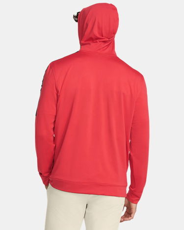 Mikina Under Armour Playoff Hoodie für Herren Rot Solstice / Schwarz / Weiß L Červená | 1383144-814, 1