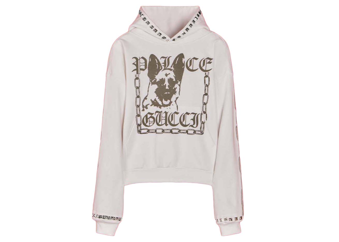 Mikina Palace Gucci x Printed Cotton Jersey Stud Sweatshirt Off-White Biela | 721943 XJEY2 9799, 0