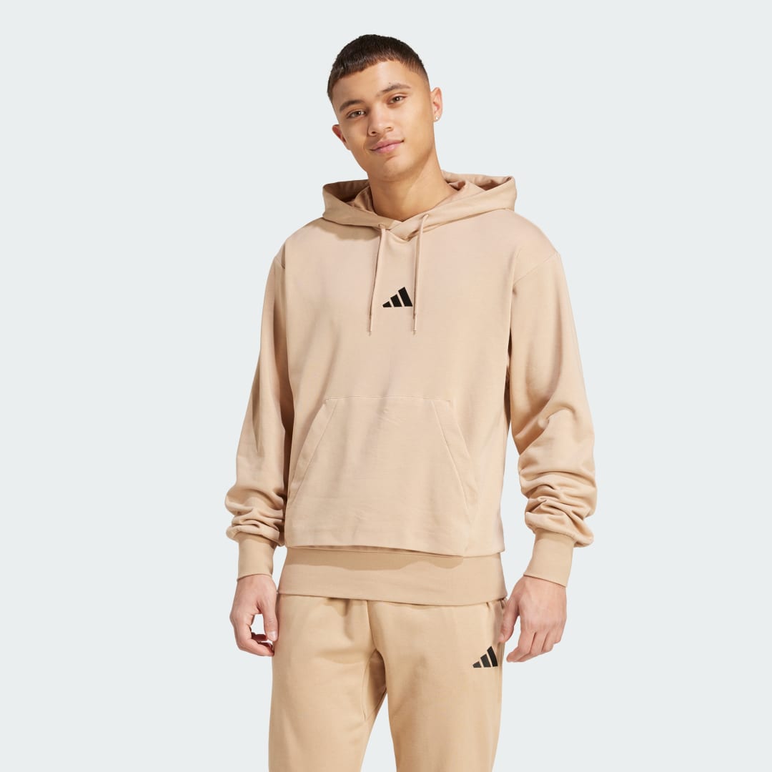 Mikina adidas Performance Essentials Feelcozy French Terry Hoodie Béžová | JX3325, 0