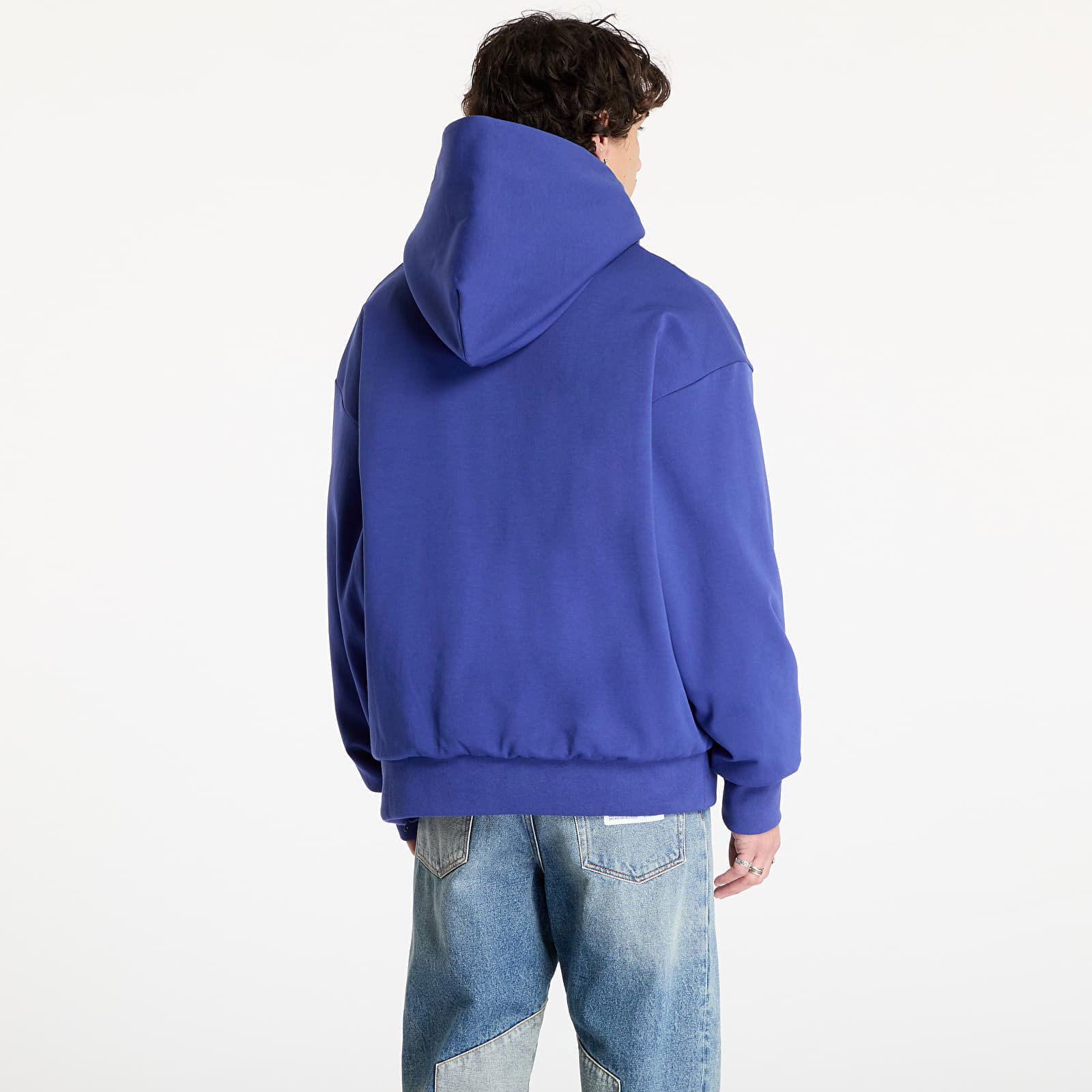 College Puffy Relaxed Fit Pullover Hoodie