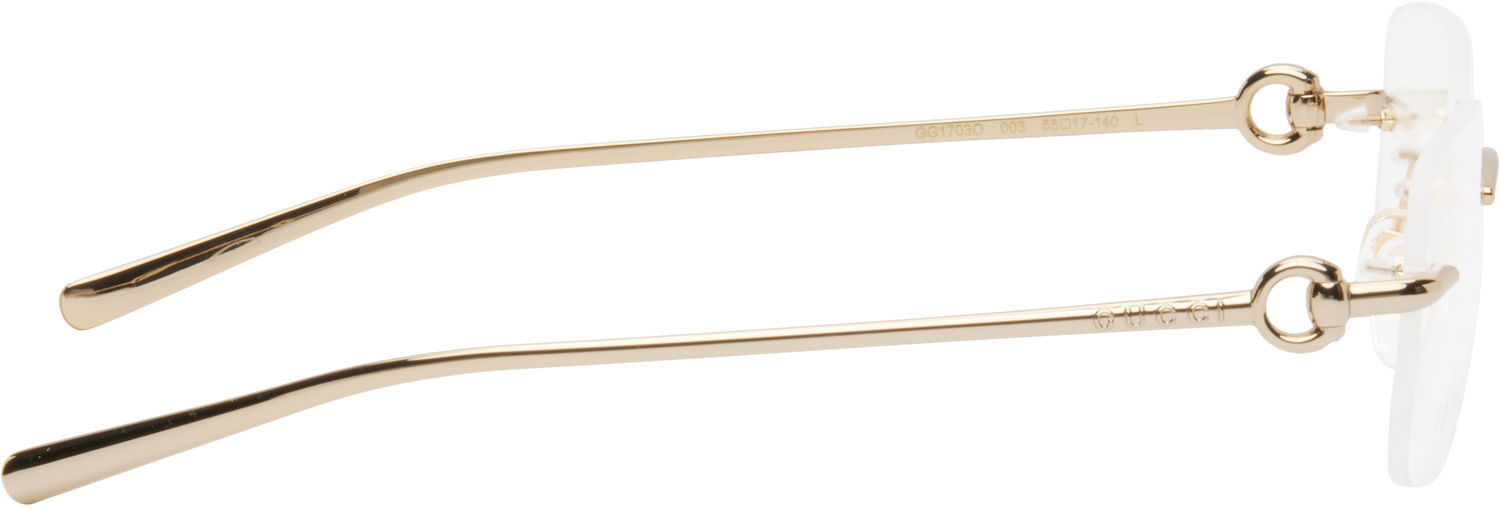 Slnečné okuliare Gucci Gucci Horsebit Rimless Glasses Metalická | GG1703O-003, 1