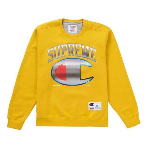 Mikina Supreme Champion Chrome Crewneck Žltá | SUP-SS19-10217