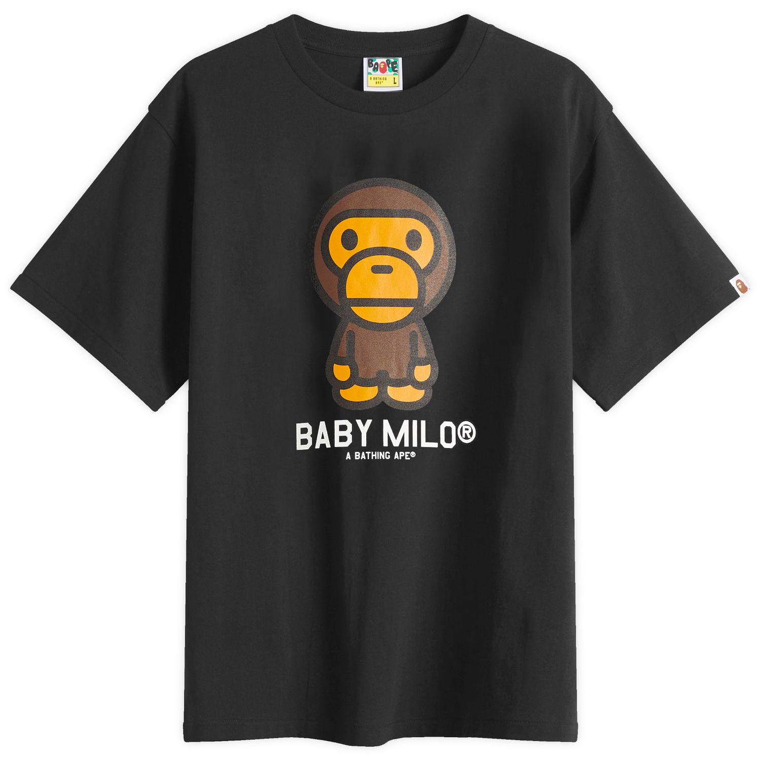 Tričko BAPE A Bathing Ape Baby Milo T-Shirt, Size Large Čierna | 002TEL301001M-BLK, 0