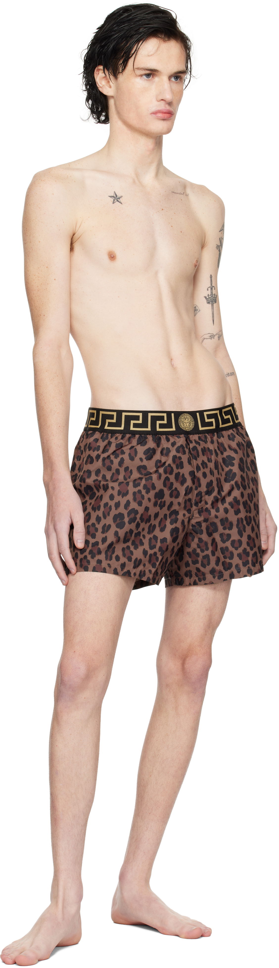Leopard Print Swim Shorts
