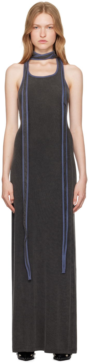 Šaty Y/PROJECT Gray Multiscarf Maxi Dress Šedá | 104DR010, 0