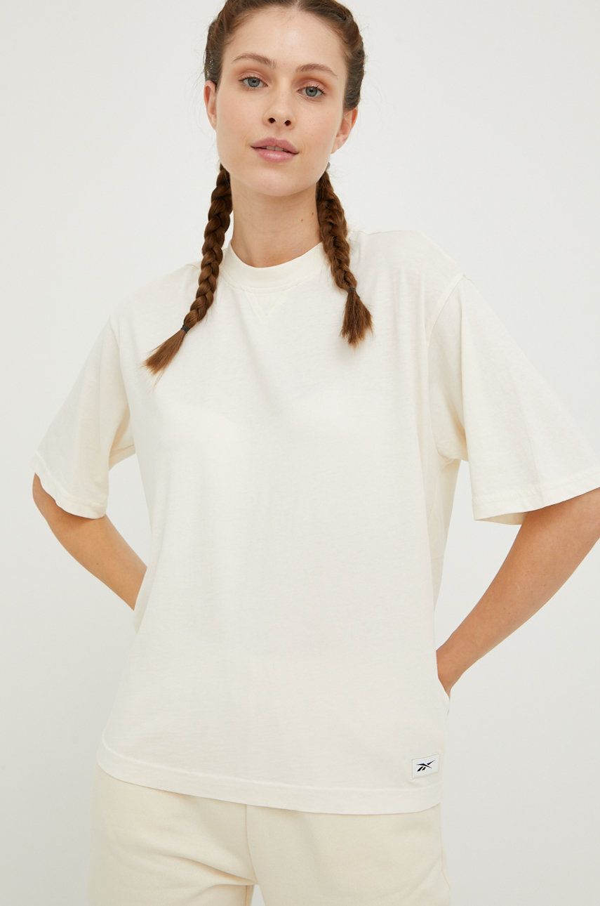 Tričko Reebok Classics Natural Dye Boxy T-Shirt Béžová | HH9704, 0