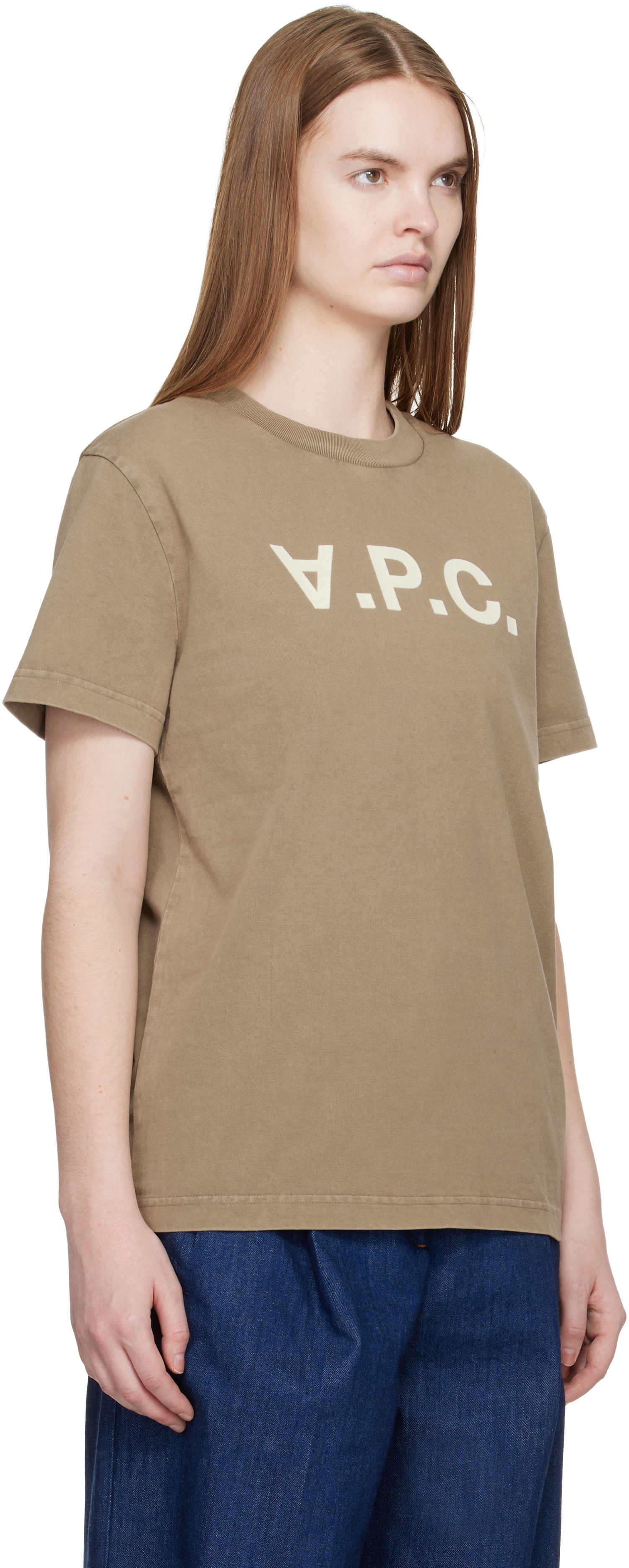 Tričko A.P.C. Standard Grand 'VPC' T-shirt Béžová | COHMB-M26384, 1