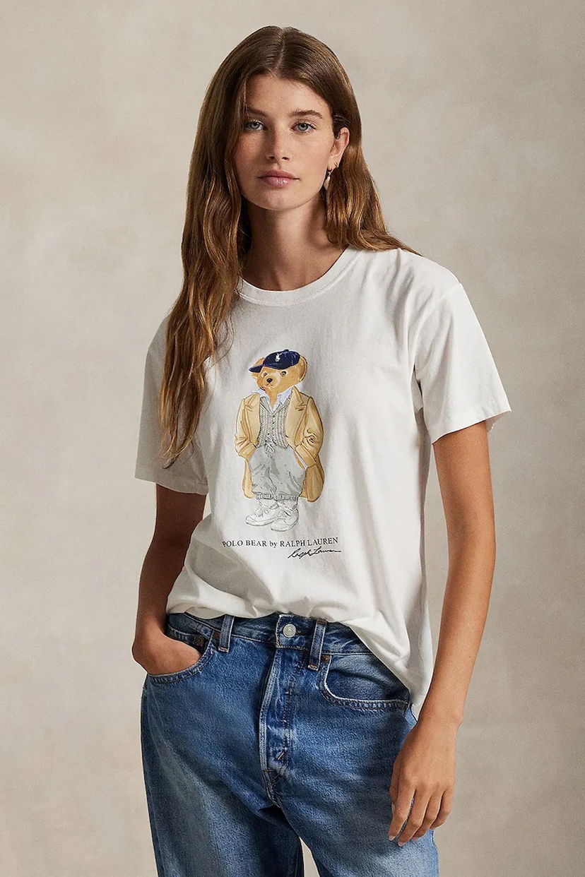 Tričko Polo by Ralph Lauren Polo Ralph Lauren Bear Graphic T-Shirt Biela | 211971752