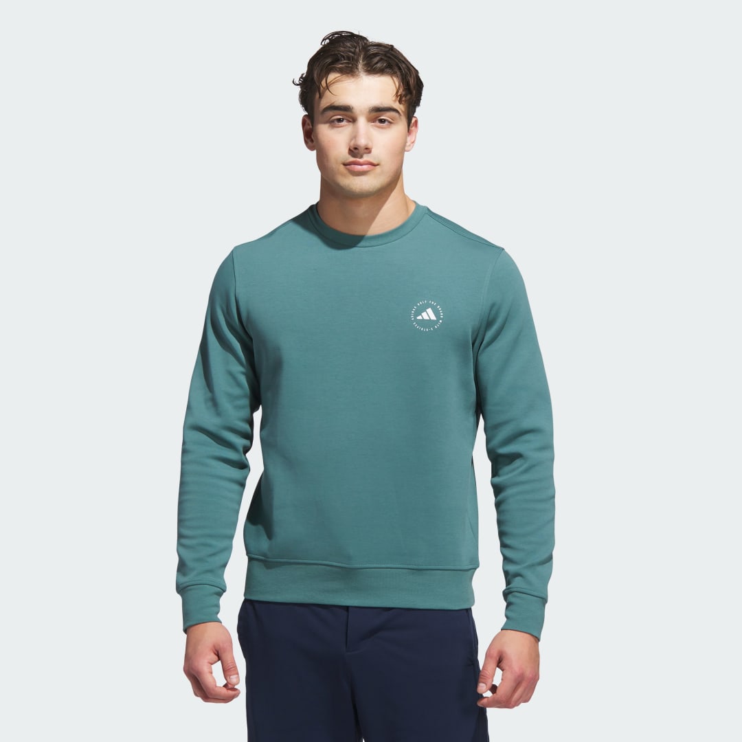 Mikina adidas Performance Crewneck Sweatshirt Zelené | JX7232, 0