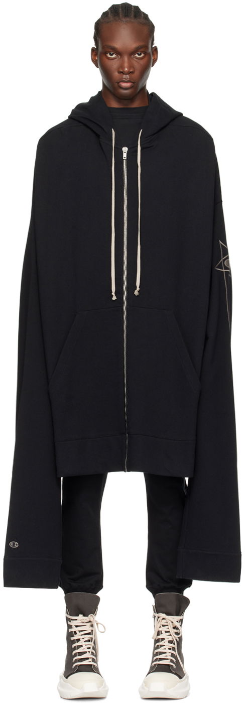 Mikina Rick Owens Flyproof Long Sleeve Hoodie Čierna | CM01D9226 CHFE, 0