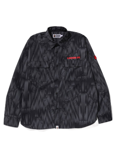 Košeľa BAPE Speed Racer Relaxed Fit Shirt Čierna | 1J30-131-003