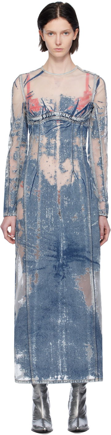 Šaty Diesel De-Nicolo-Fsd Maxi Dress Navy | A12196 068JH, 0