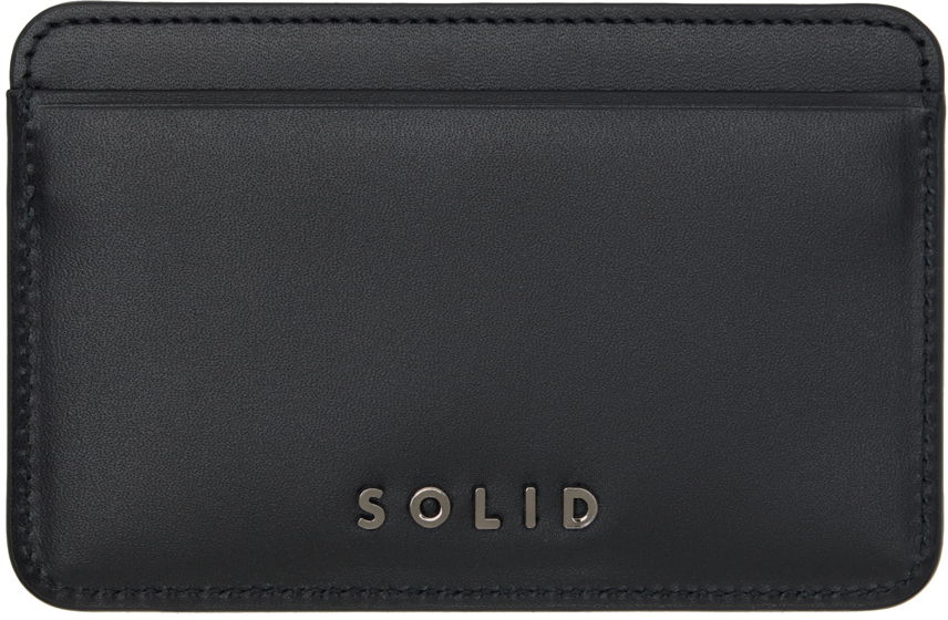 Peňaženka Solid Homme Solid Homme 'Solid' Card Holder Navy | S241AC02, 0