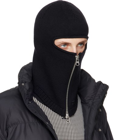 Kulicha Courrèges Courrèges Zipped Wool Balaclava Čierna | 324MCP008FI0036, 1