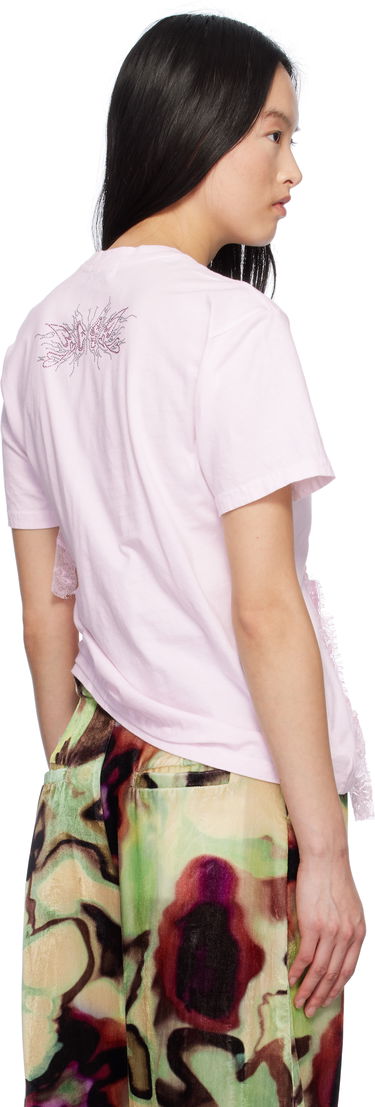 Tričko Collina Strada Collina Strada Lace Heart Nash T-Shirt Ružová | XX3051, 2