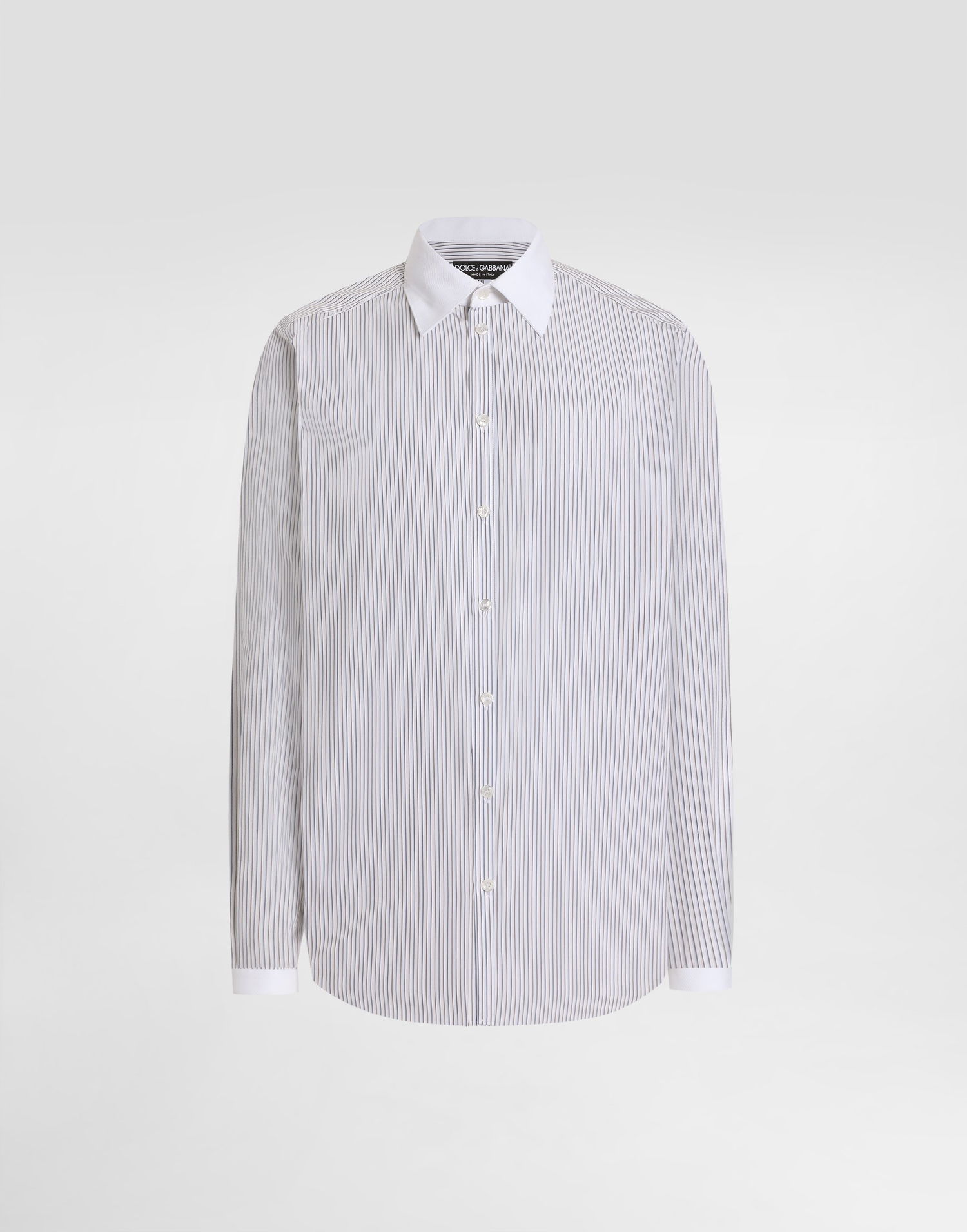 Košeľa Dolce & Gabbana Dolce & Gabbana Martini Striped Poplin Shirt Biela | G5NL8ZFR51BS8051, 0