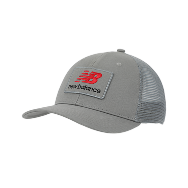 Šiltovka New Balance New Balance Stacked Patch Logo Trucker Cap Šedá | LAH51016SLA, 3