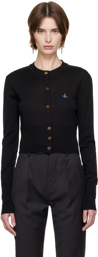 Sveter Vivienne Westwood Vivienne Westwood Bea Cropped Cardigan Čierna | 1803002U-Y001A-, 0