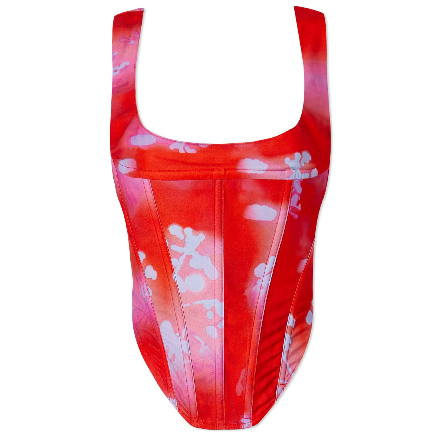 Crop Top Miaou Miaou Campbell Corset, Size Small Červená | 7020SCRRGM, 1