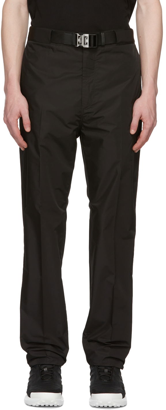 Nohavice Givenchy Givenchy Satin Trousers with Buckle Čierna | BM50ZA13YT, 0