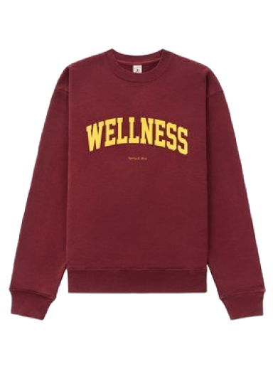 Mikina Sporty & Rich Wellness Ivy Crewneck Vínová | CR643ME