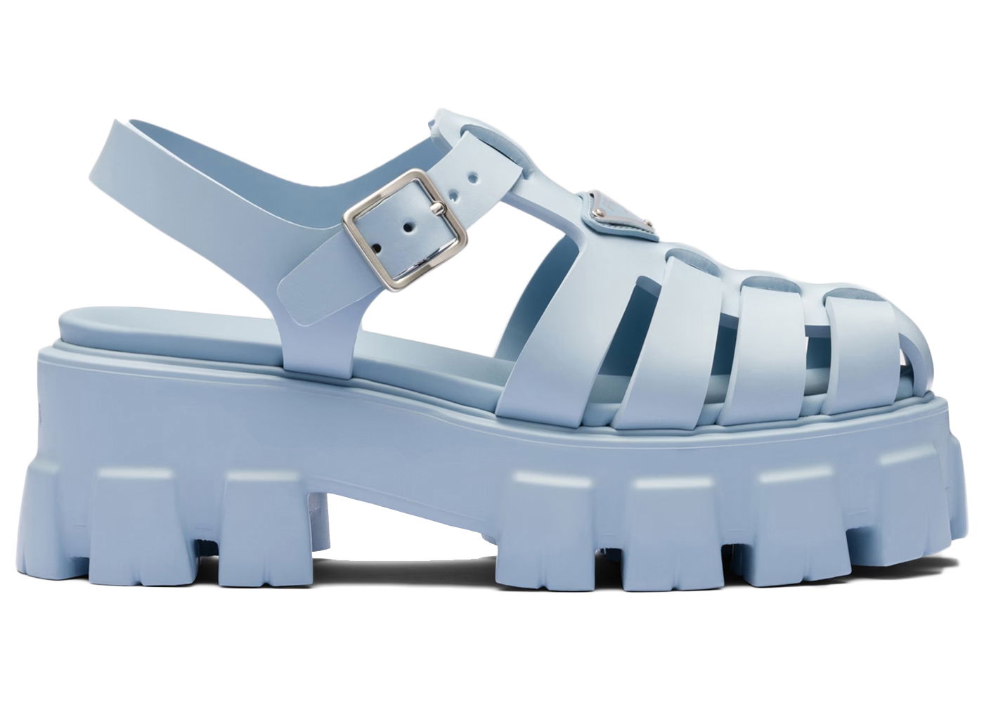 Tenisky a topánky Prada Monolith Foam Rubber 55mm Sandals Modrá | 1X853M_3LKK_F0012_F_055, 0
