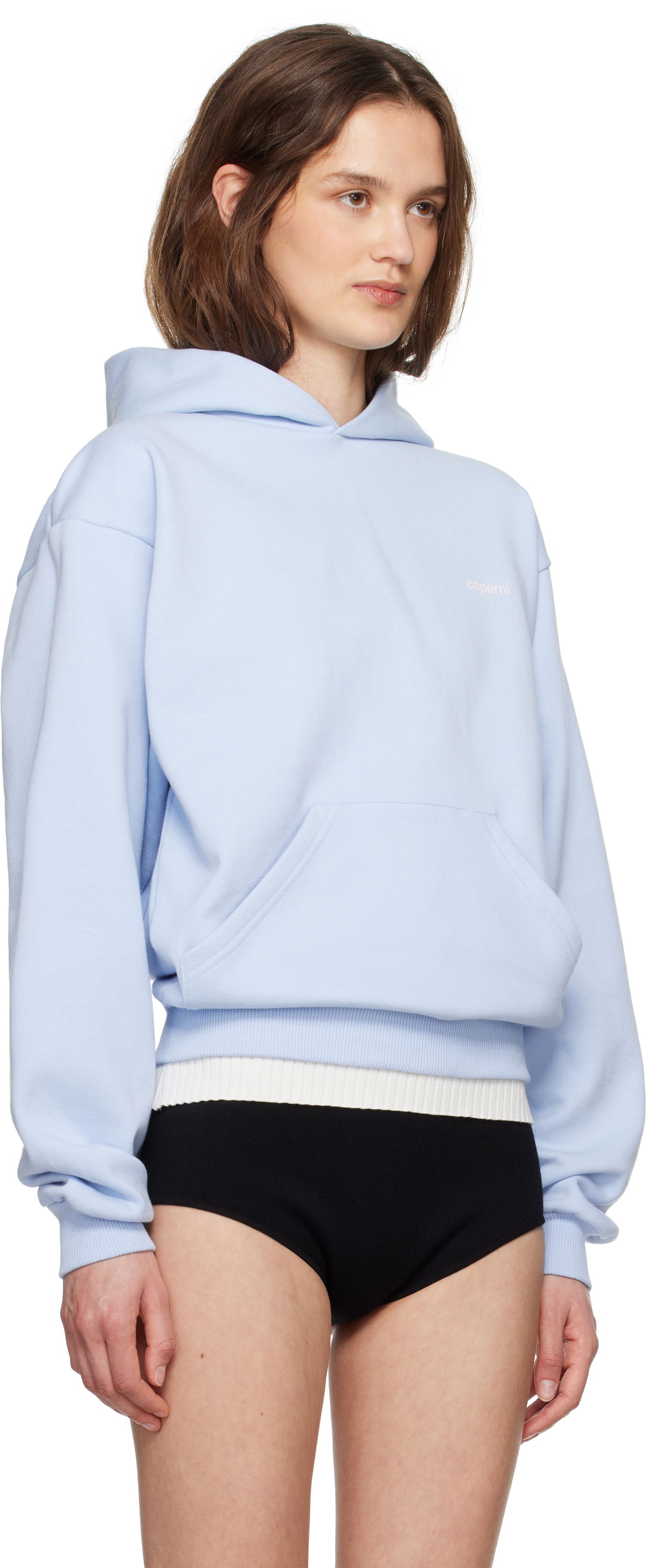 Mikina Coperni Coperni Horn Hoodie Modrá | COPJS15BISF5035, 1