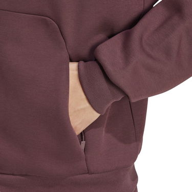 Mikina adidas Performance 3-Stripes Full-Zip Hoodie Vínová | JD4830, 5
