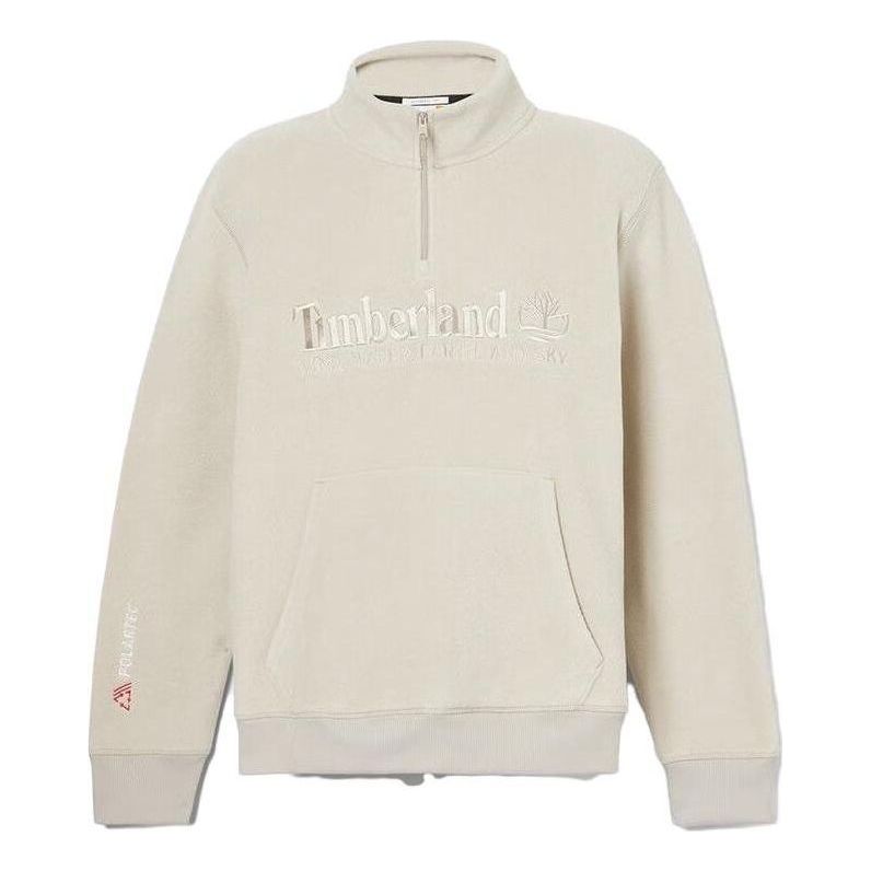 Mikina Timberland Polartec Sweatshirt With Kangaroo Pocket Béžová | A2NRK-CY2, 0