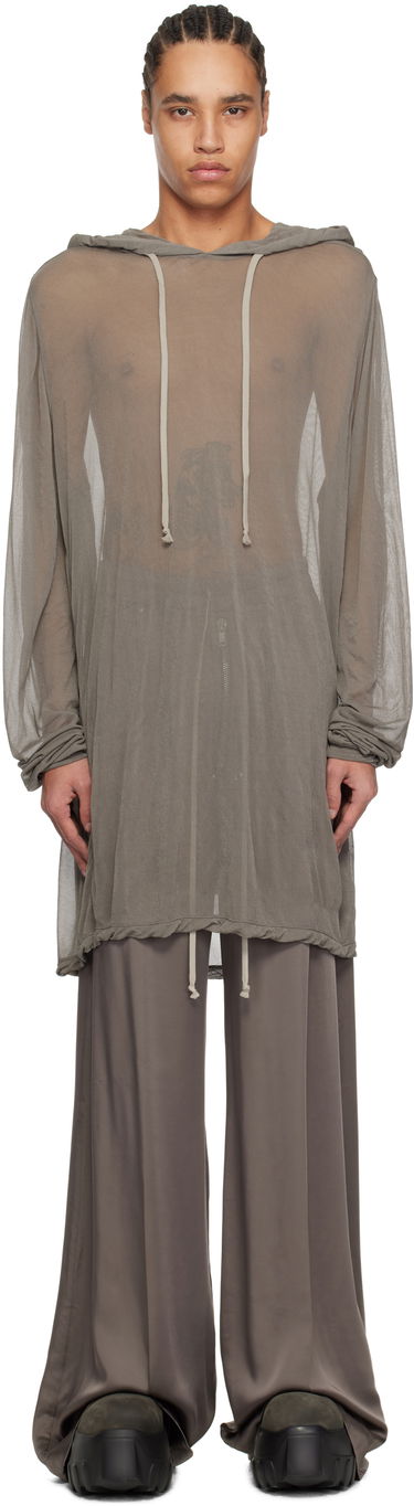 Sveter Rick Owens Rick Owens Hollywood Viscose Crepe Jersey Hoodie Šedá | RR01E5285 JCR, 0