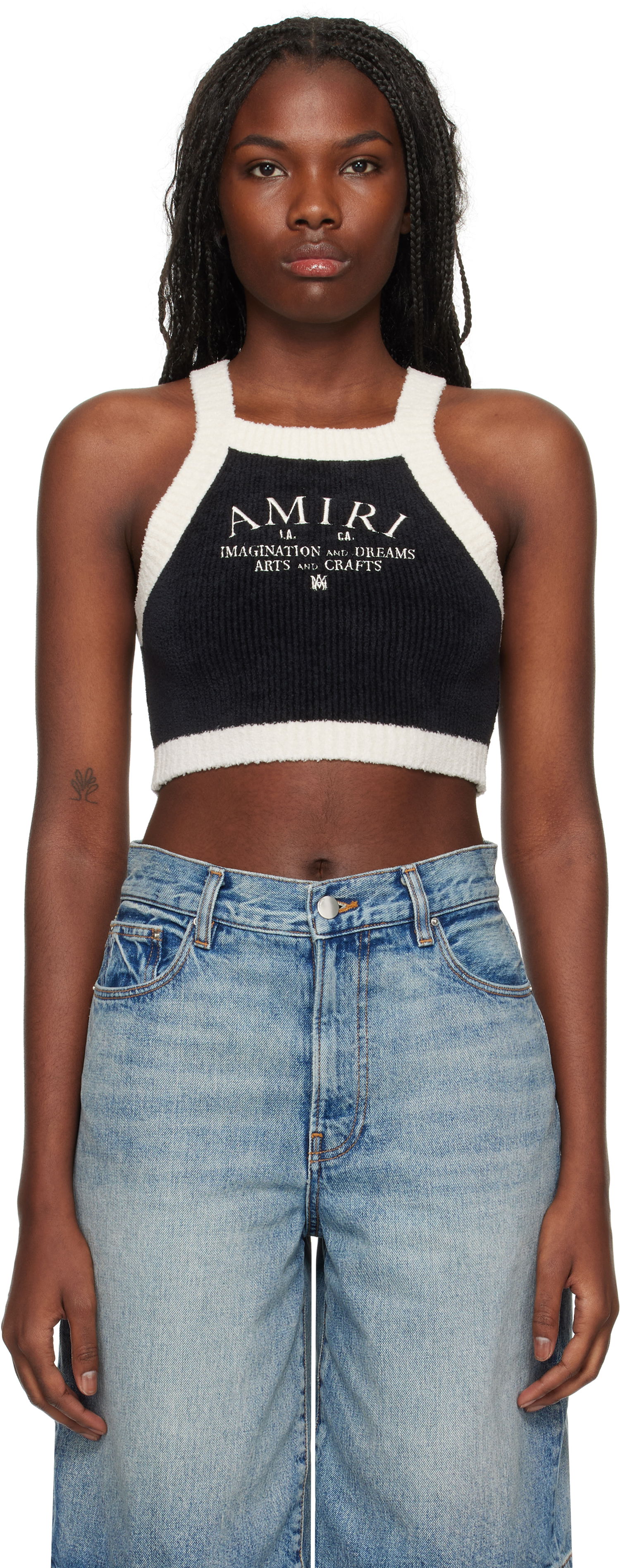 Tielko AMIRI Arts District Tank Top Čierna | AWKNTT1006, 0