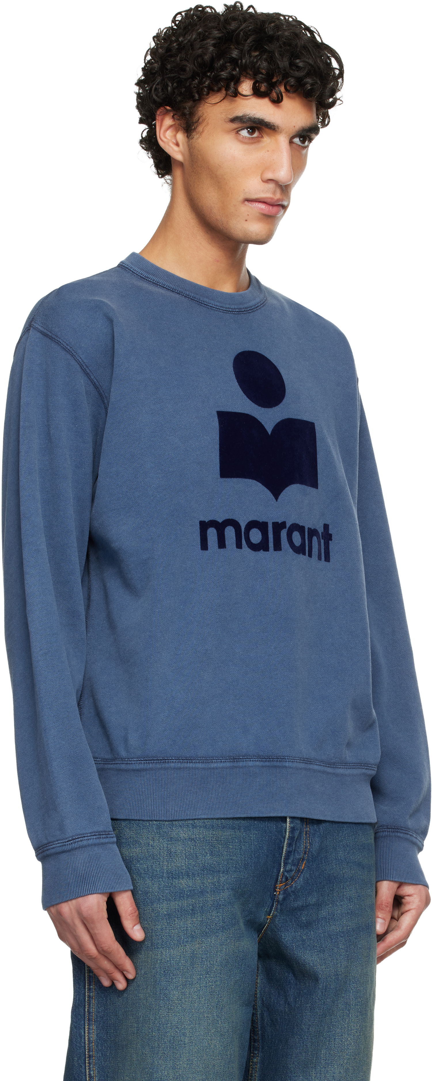 Mikina ISABEL MARANT Mikoy Sweatshirt Modrá | SW0029HA-D1M07H, 1