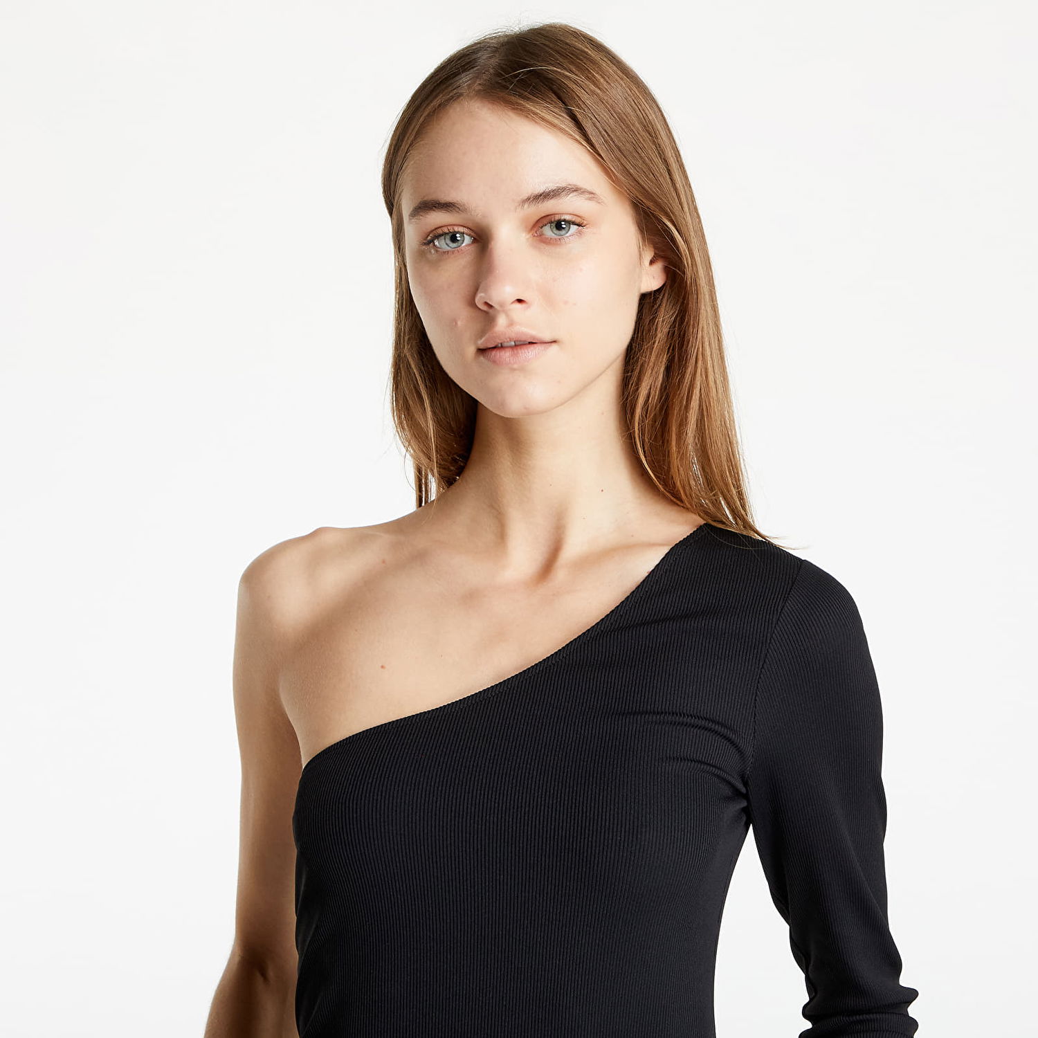 Tričko Tommy Hilfiger Jeans Tiny Tommy 1 Asymetric Rib Čierna | DW0DW11041 BDS, 1