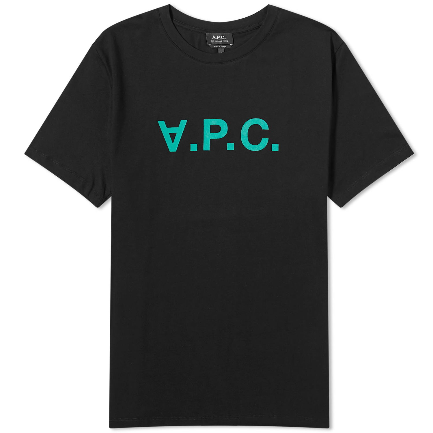 Tričko A.P.C. VPC Logo T-Shirt Čierna | COBQX-H26943-TZH, 0