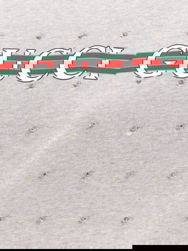 Sveter Gucci Gucci Embellished Sweatshirt Šedá | 785636XJGSS1192, 3