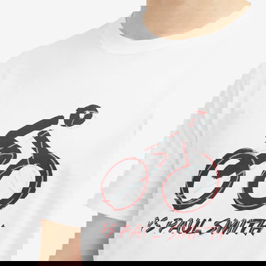 Tričko Paul Smith PS Paul Smith Bike Graphic T-Shirt, Size Large Biela | M2R-011R-PP4960-01, 5