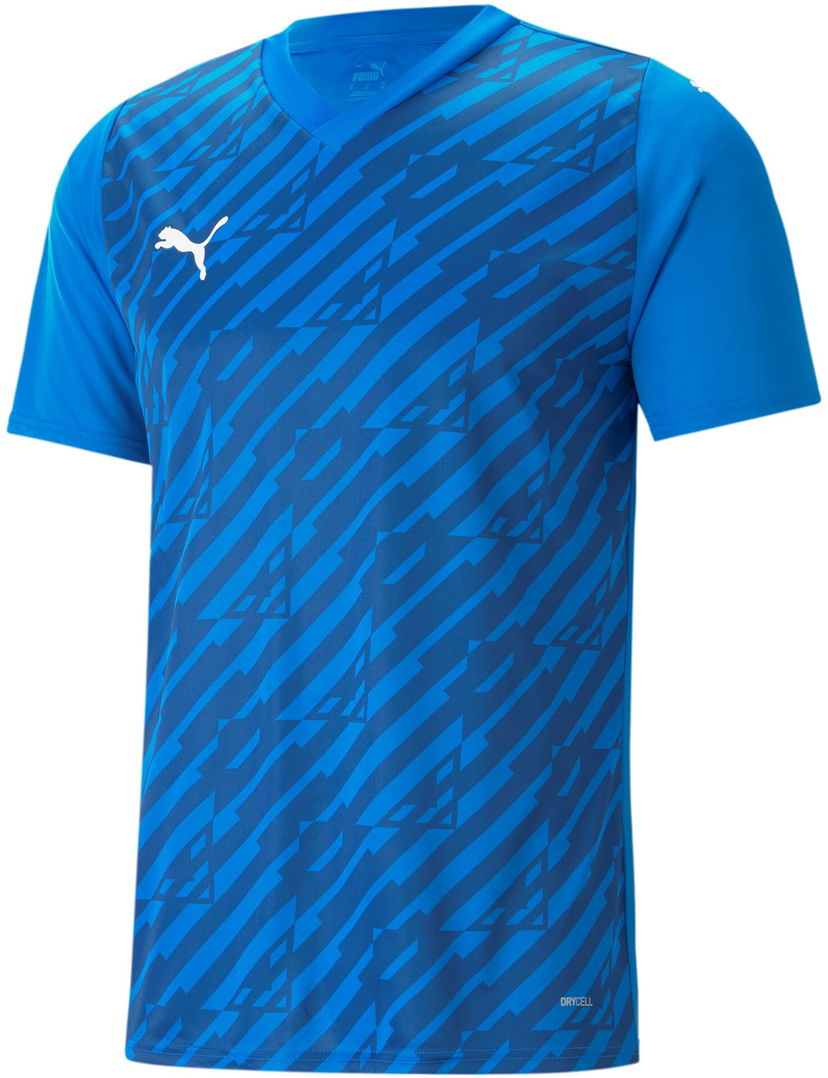 Dres Puma teamULTIMATE DRYCELL Patterned Short-Sleeve Performance Jersey Modrá | 705371-002