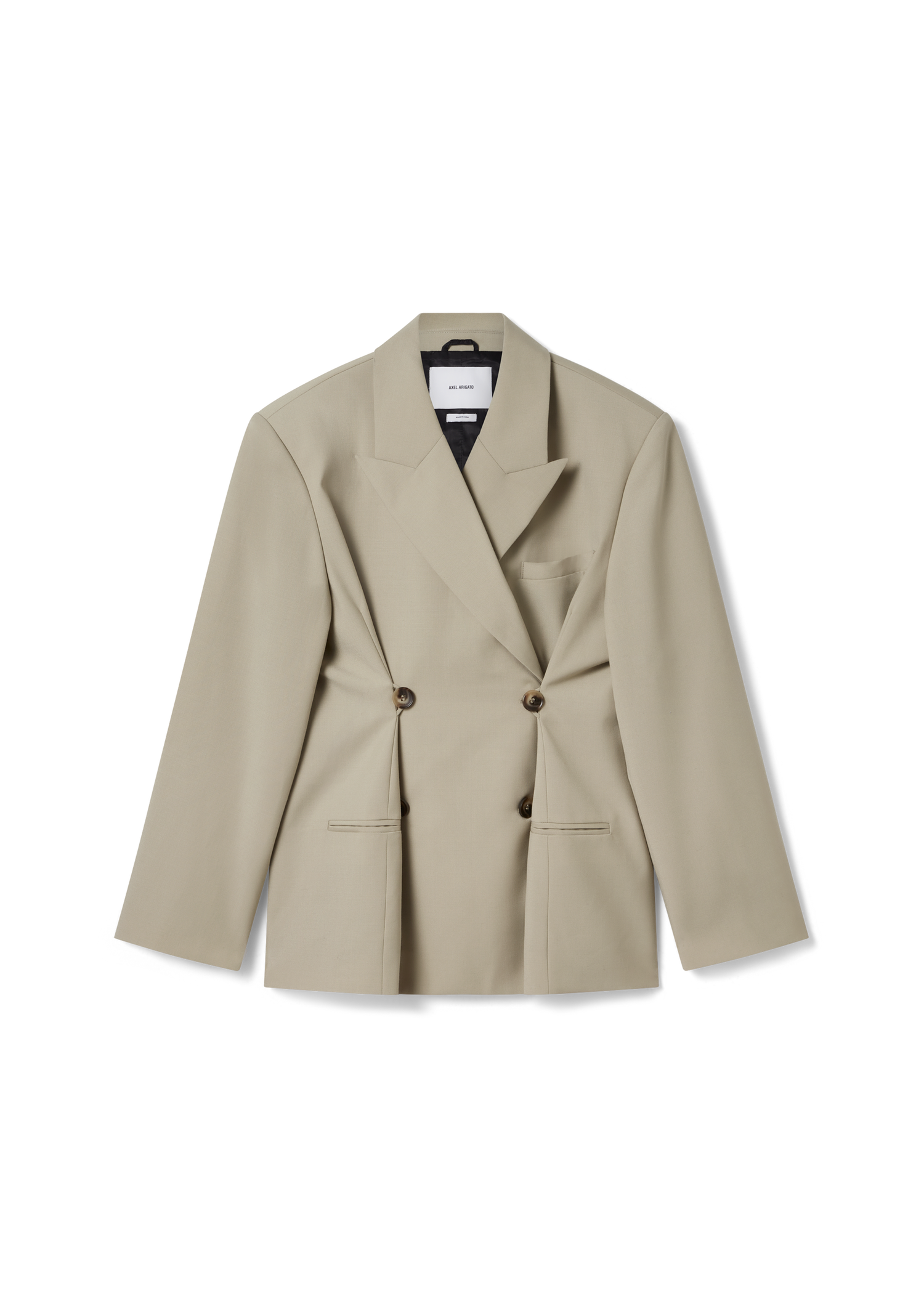 Kabáty AXEL ARIGATO Tailored Double-Breasted Blazer Zelené | A2873002, 1