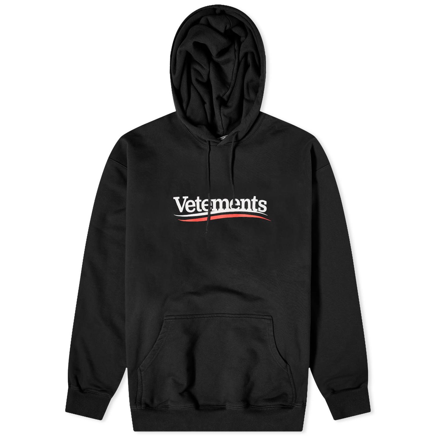Mikina VETEMENTS Campaign Logo Hoodie Čierna | UE64HD440B, 0