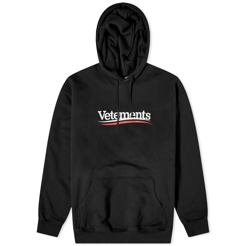 Mikina VETEMENTS Campaign Logo Hoodie Čierna | UE64HD440B