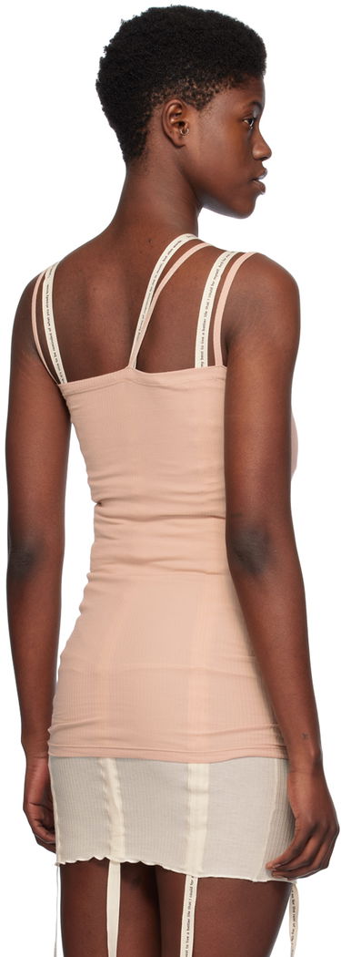 Tielko Baserange Slim Ribbed Tank Top Ružová | TONI-RB-SP24, 2