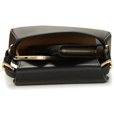 Taška cez rameno Polo by Ralph Lauren TANNER CROSSBODY BAG MEDIUM Čierna | 431915354001, 4