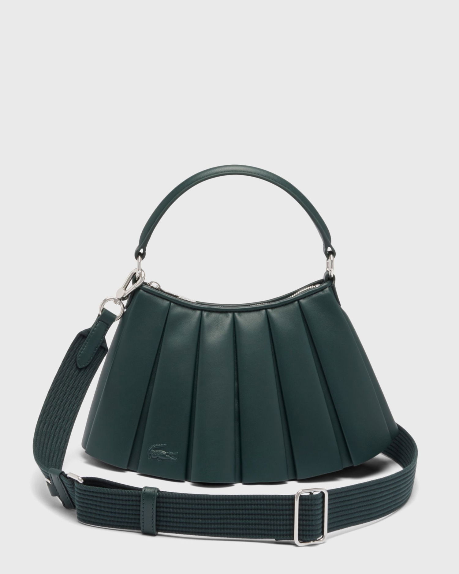 Taška cez rameno Lacoste Lacoste LENGLEN Pleated Shoulder Bag Zelené | NU5011DP-946, 1