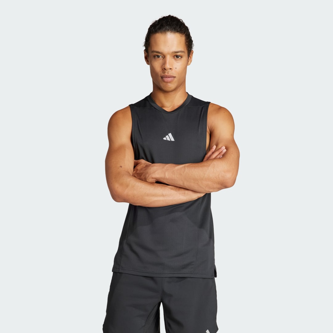 Tričko adidas Performance Designed for Training Workout HEAT.RDY Top Čierna | IS3708, 1