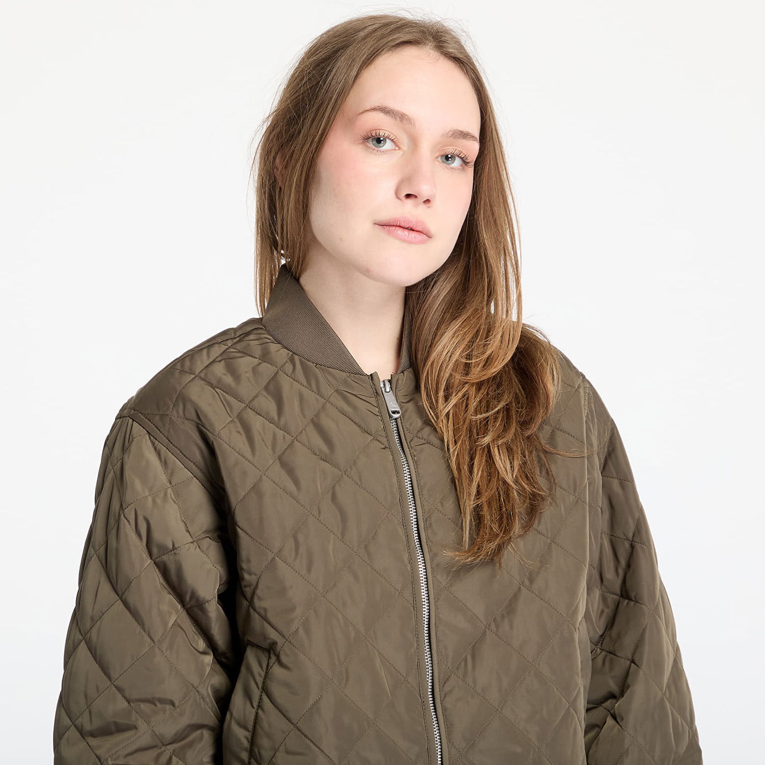 Prešívaná bunda CALVIN KLEIN Calvin Klein Jeans Women's Quilted Bomber Jacket Zelené | J20J224701 PFV, 1